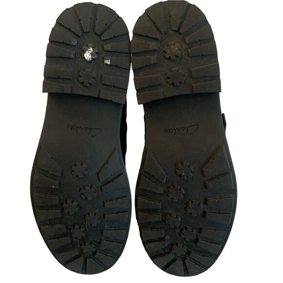 NEW CLARKS ORINOCO2 WOMEN'S BLACK LEATHER STUD BOOTS 9 - Picture 13 of 13